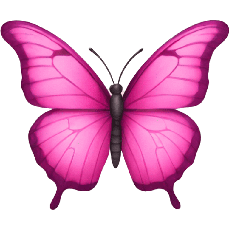 Pink butterfly emoji