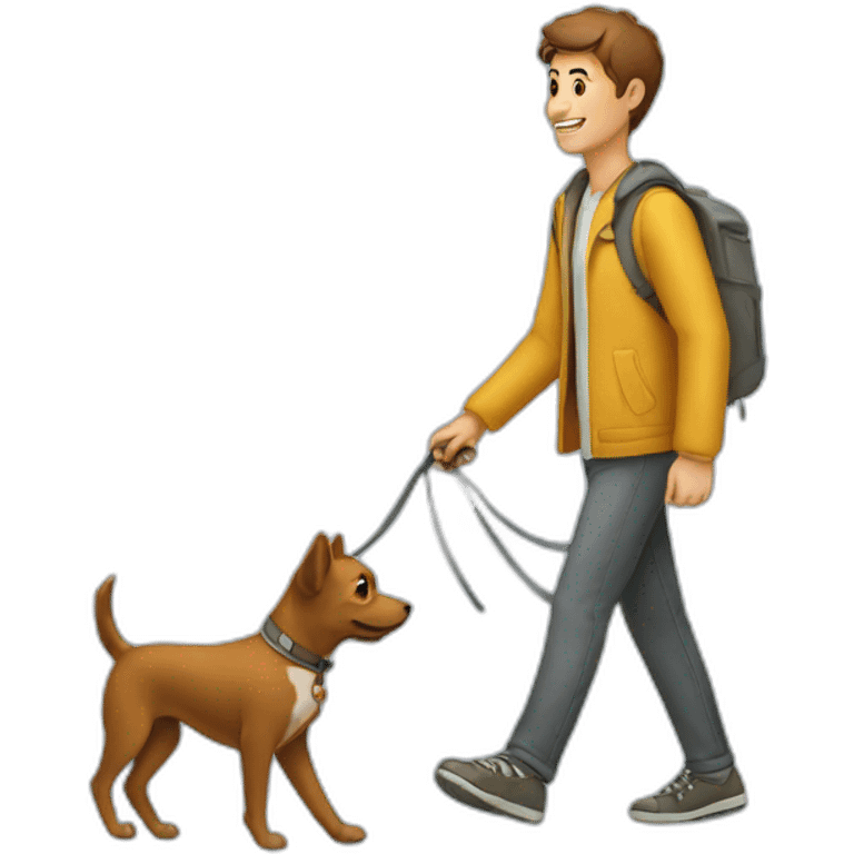 walking the dog emoji