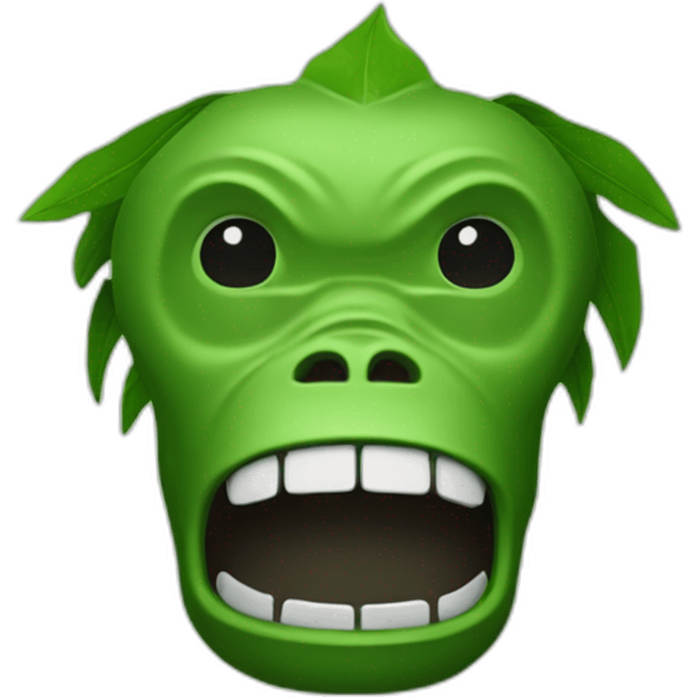 Kong of green spades emoji