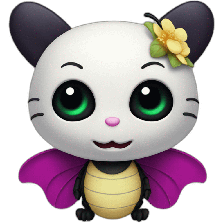 Hello kitty vampire bee emoji