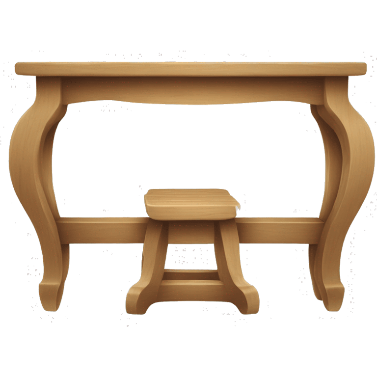 table sur fond blanc emoji