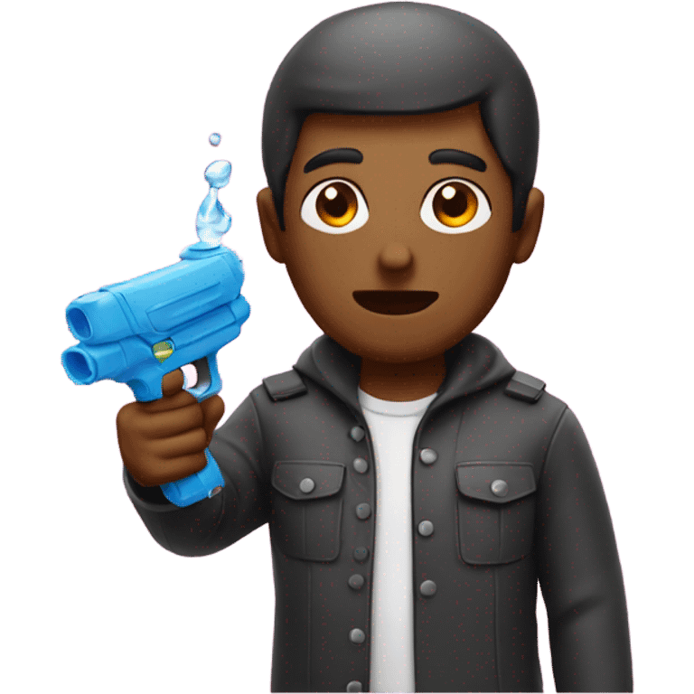 Man with water gun emoji