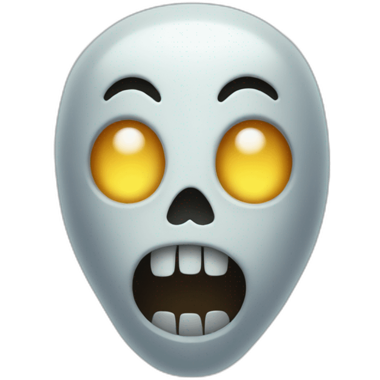 Horrifying ghost emoji emoji