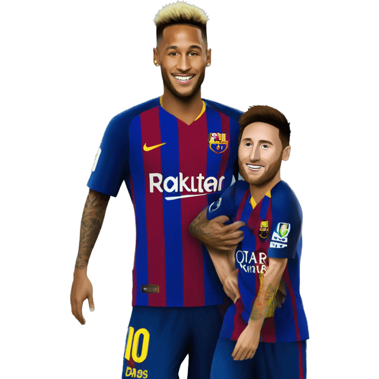 neymar carry messi emoji