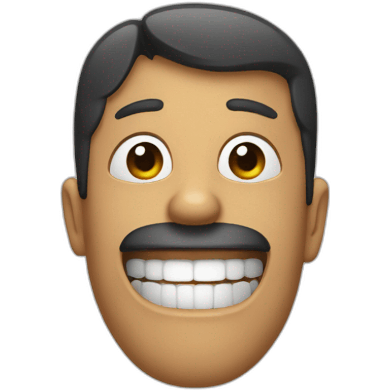 a person with a wide open mouth in profile emoji