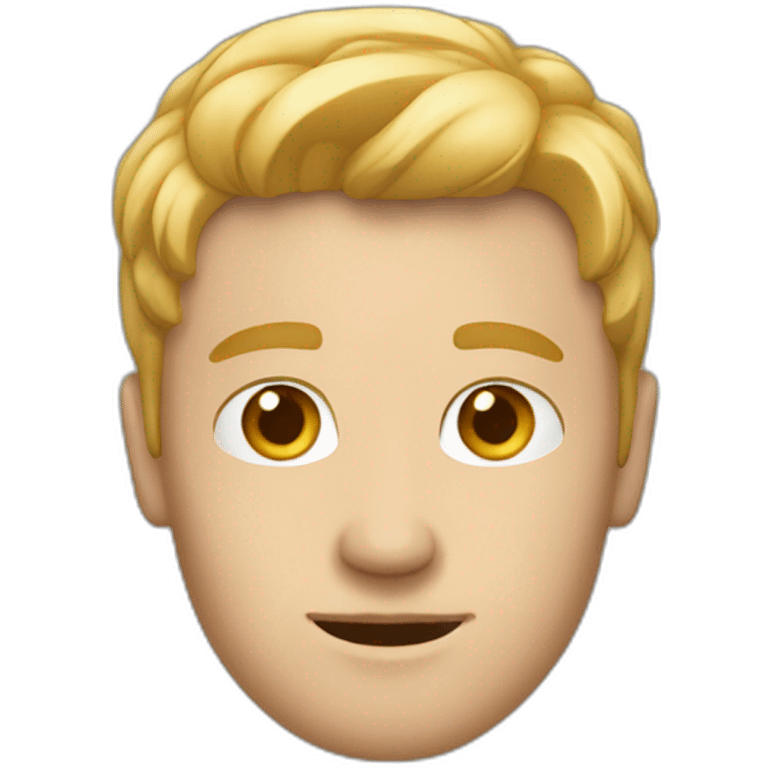 white guy on his iphone emoji