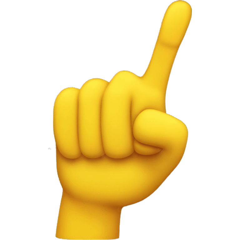 hand with thumb and index finger extended, yellow  emoji