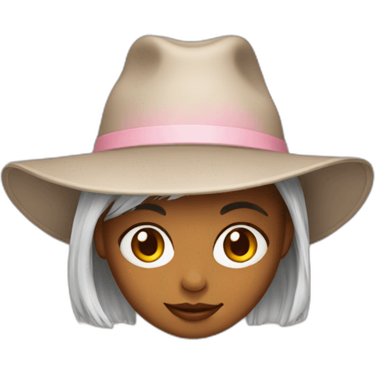 Girl with hat emoji