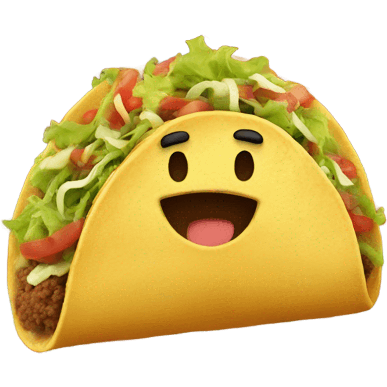 Taco singing emoji