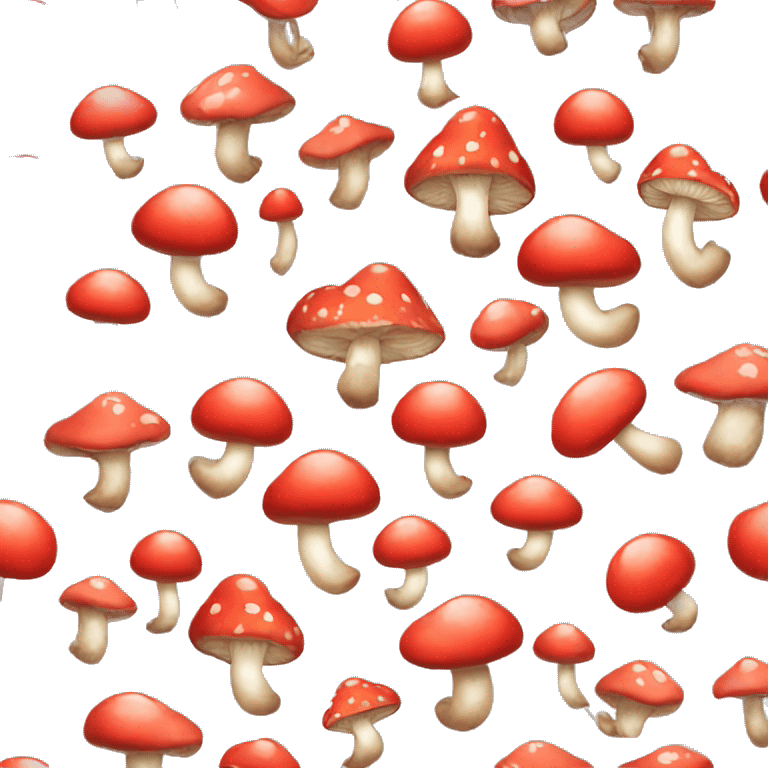 heart-shaped mushrooms emoji