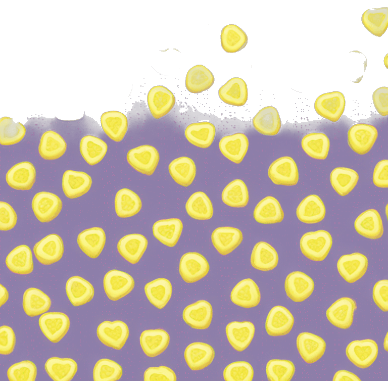 Pastel lemon color heart emoji