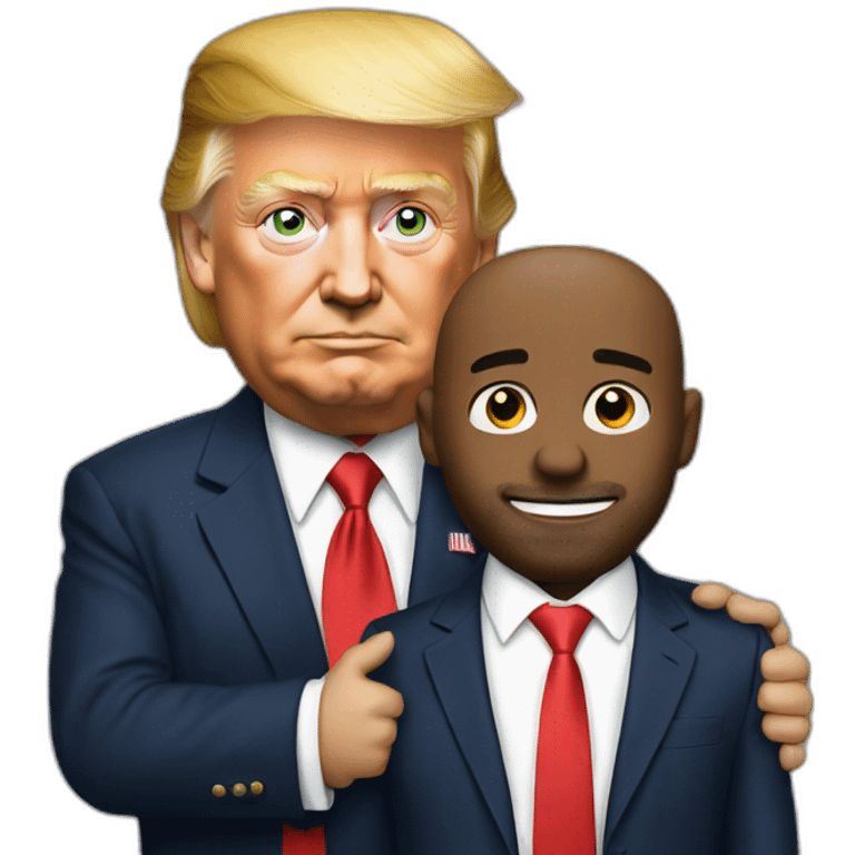 Trump holding Bastien emoji