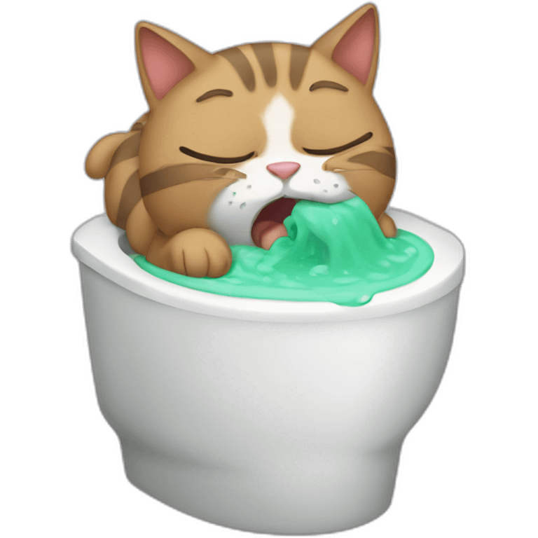 Vomiting Cat emoji