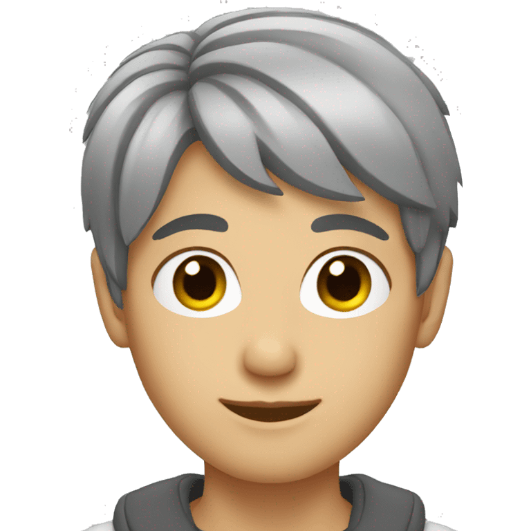 grey short hair  emoji