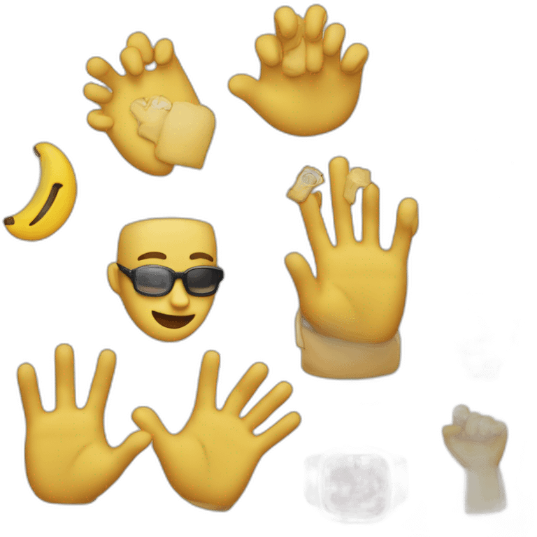 Emojis qui montre quelques chose avec son doigt emoji