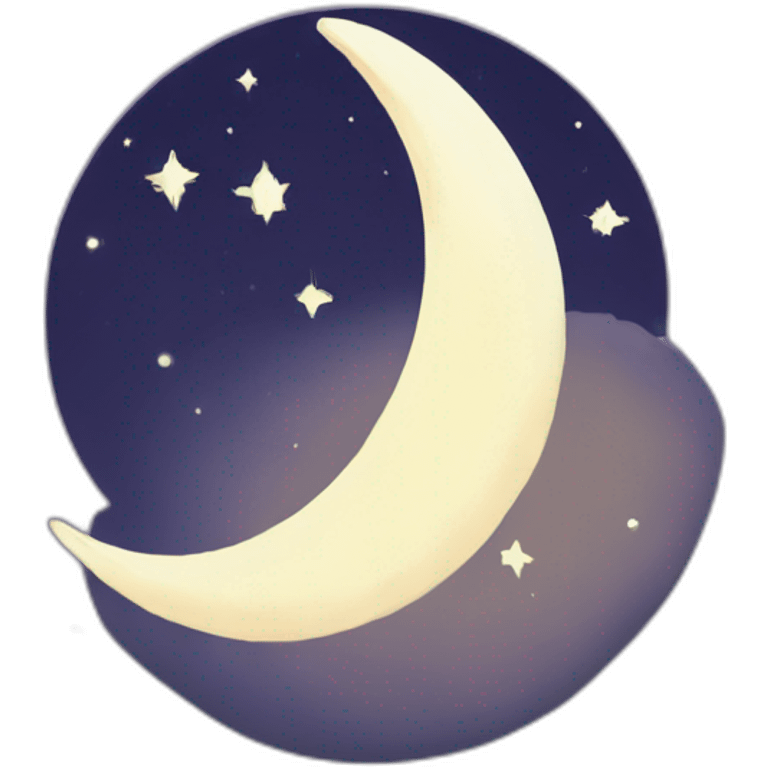 DND moon crescent emoji