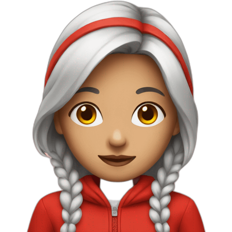 girl on red clothes emoji