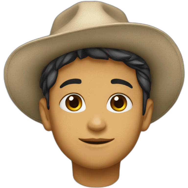 bebe de chapeu bravo emoji