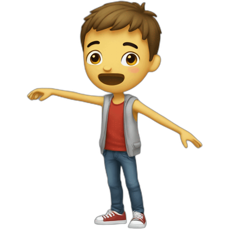 Garçon qui dab emoji