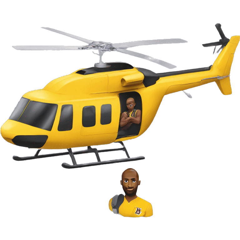 Kobe Bryant on helicopter emoji