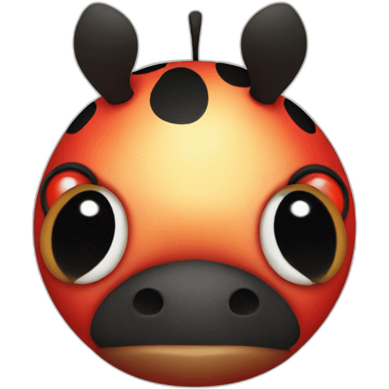 Ladybug with horse head emoji