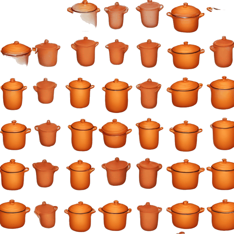 Orange le creuset pot emoji