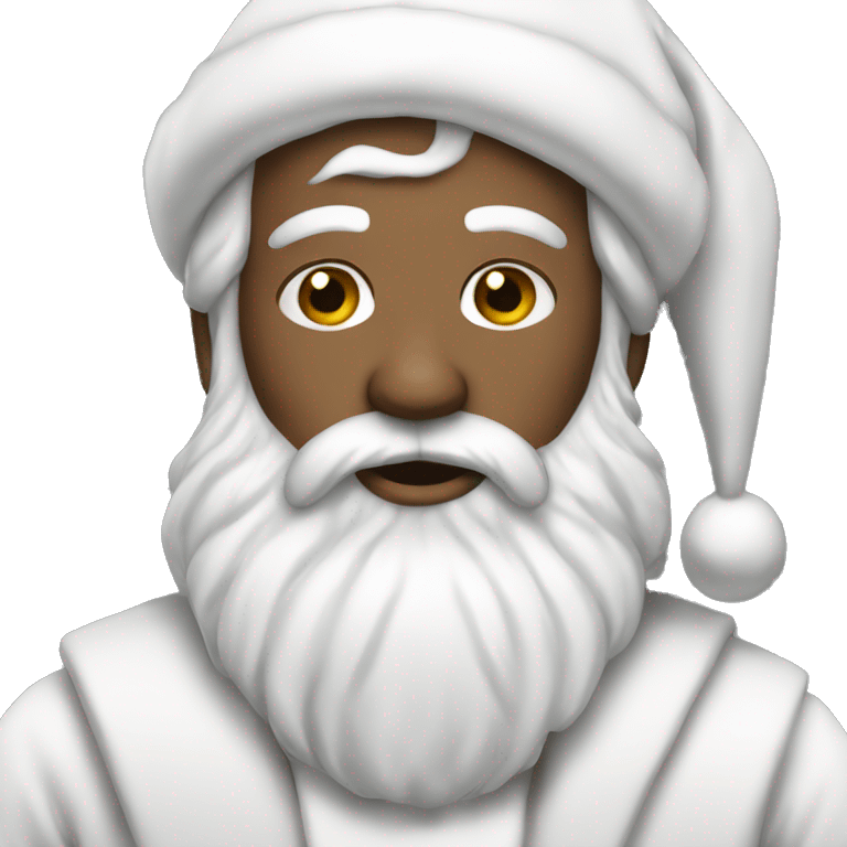 aesthetic white santa claus emoji