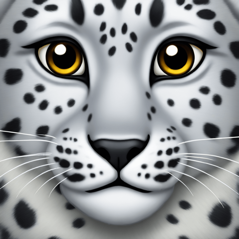 Snow leopard  emoji