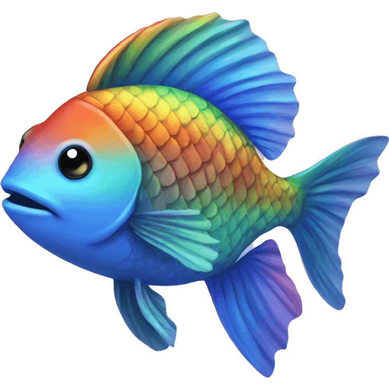 Rainbow Fish emoji