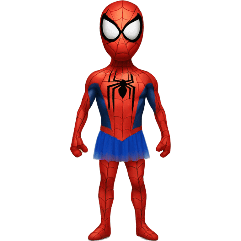 Spiderman wearing a tutu emoji