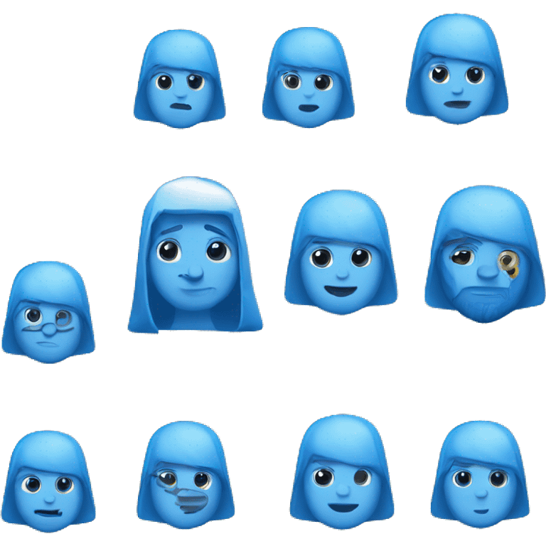 Einen Blauen Hacken emoji