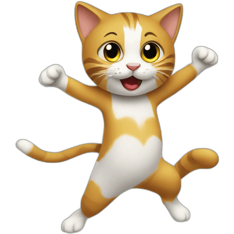 un chat qui danse emoji