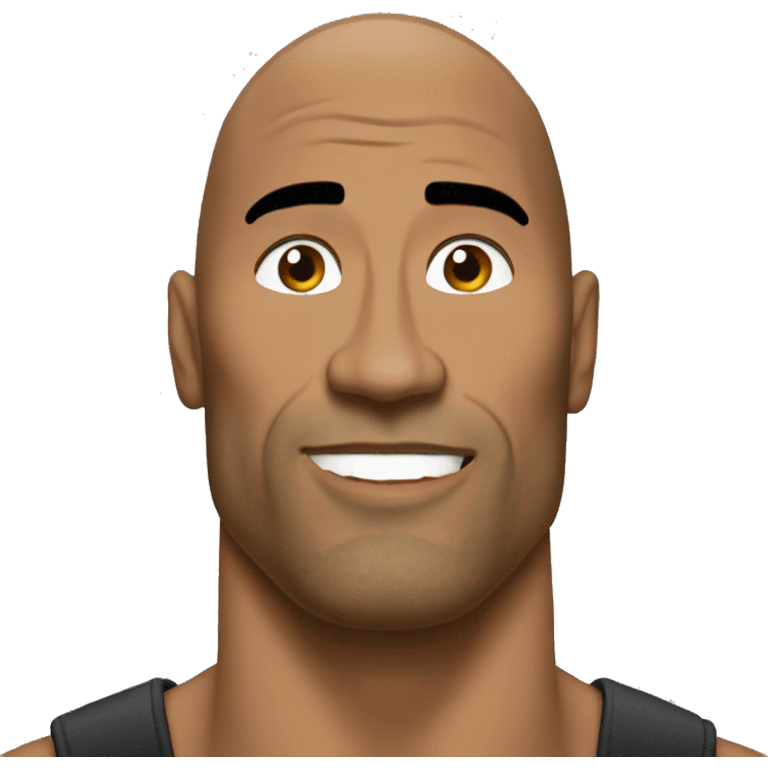 The rock sigma  emoji