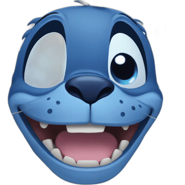 Stitch who smiles emoji