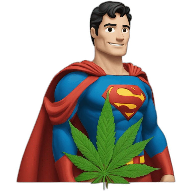 superman cannabis emoji