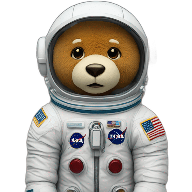 astronaut plush bear emoji