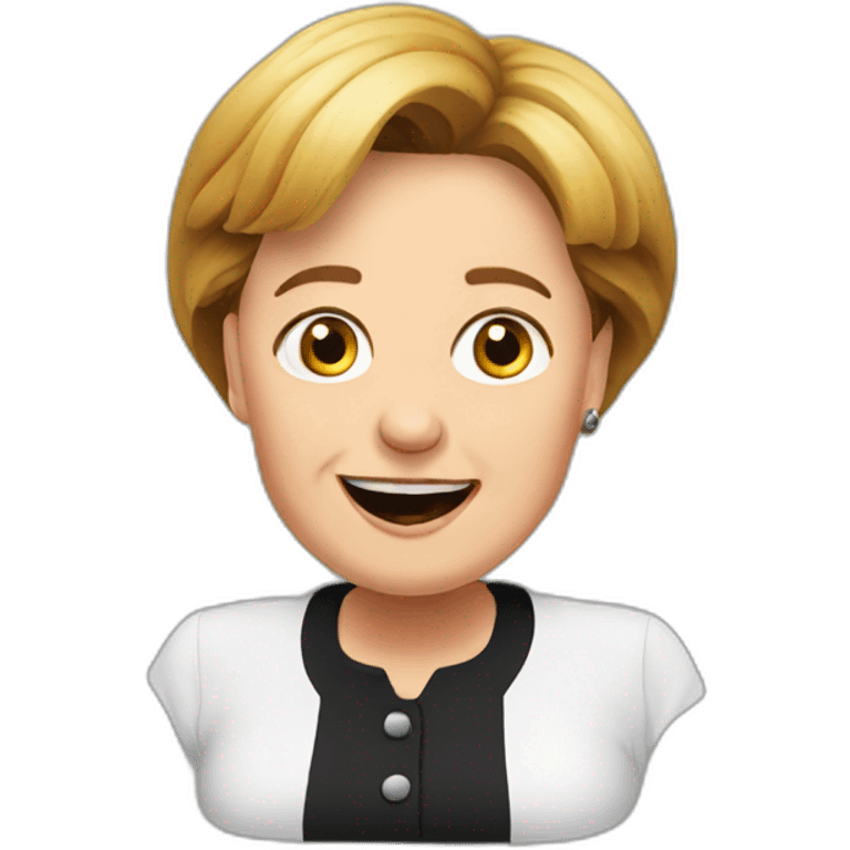 Merkel lacht emoji