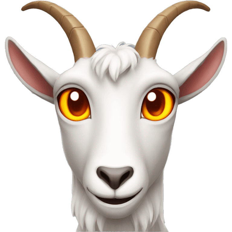 goat with fire eyes emoji