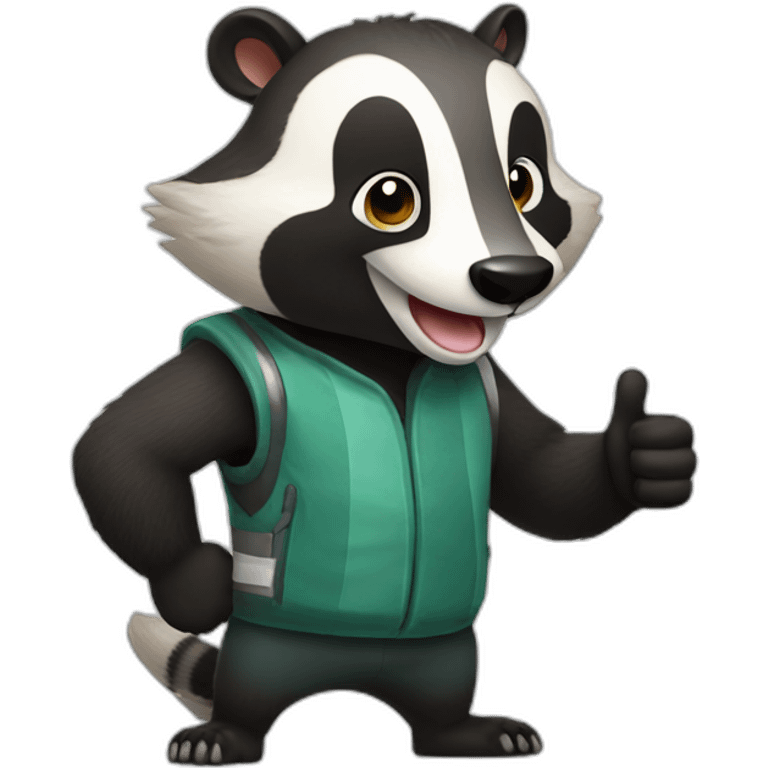 badger thumbs up emoji