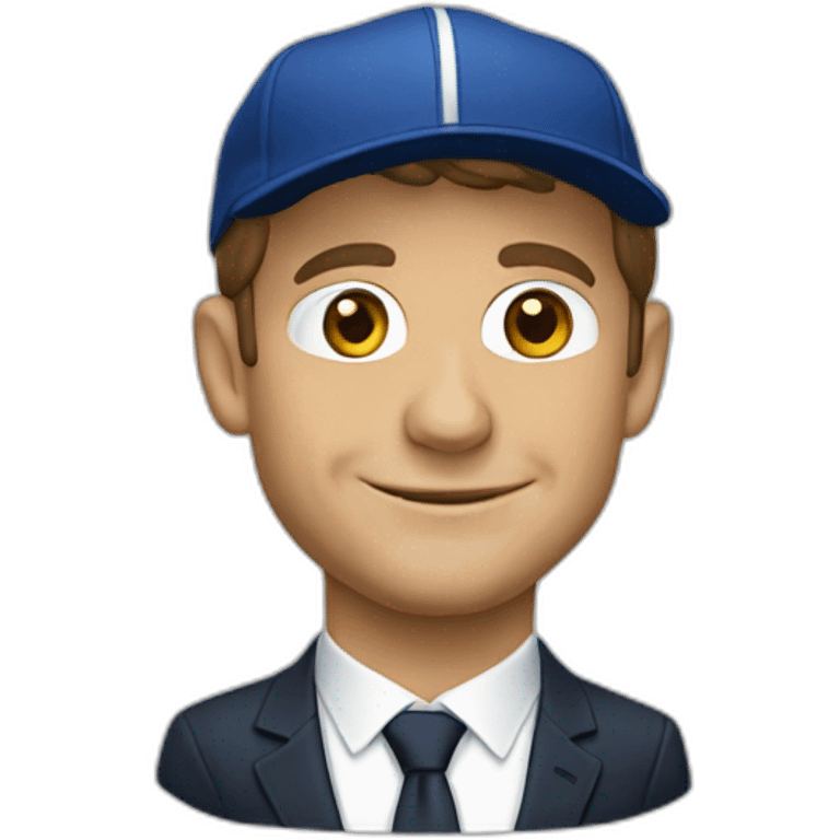 Emmanuel macron casquette emoji