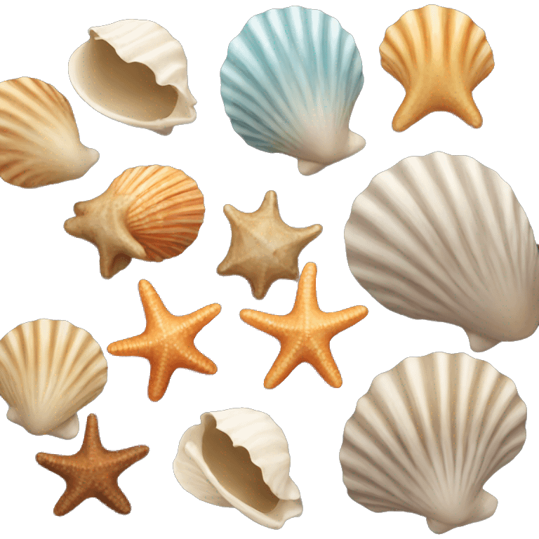 Sea shells emoji