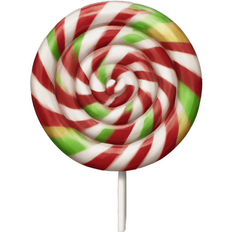 Christmas lollipop emoji