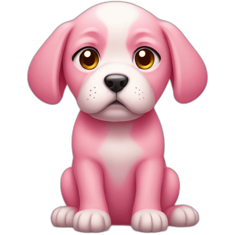 sad pink puppy emoji