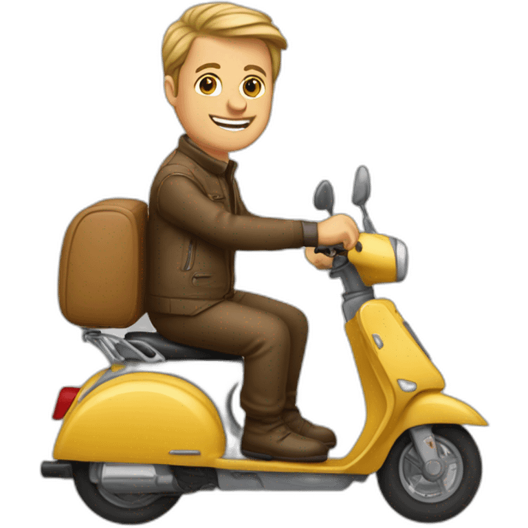 françois holland sur un scooteur emoji