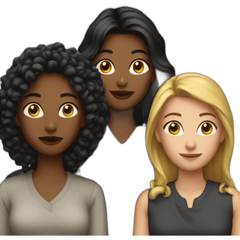 3 women emoji