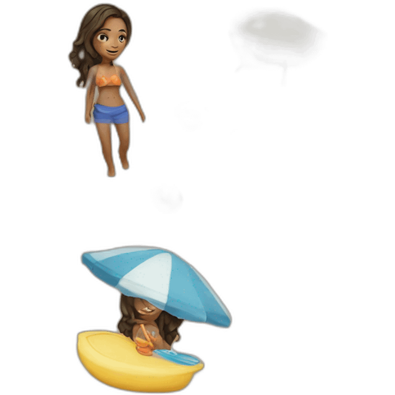 Beach Girl emoji