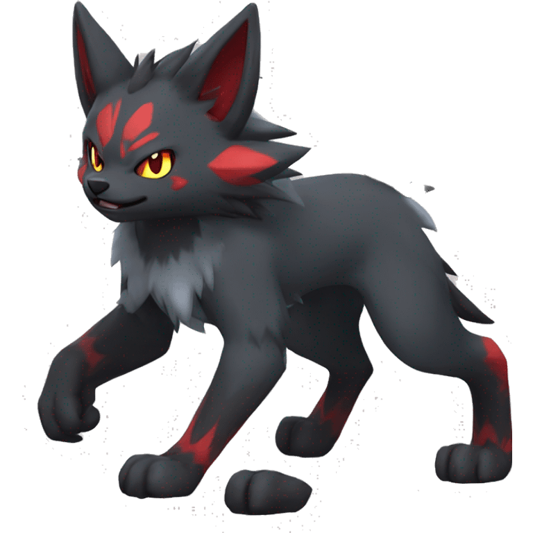 Litten-Zoroark-Mightyena-Zorua full body emoji