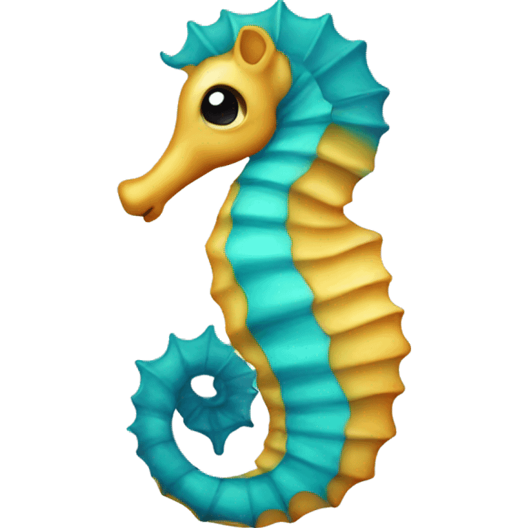 Cute seahorse emoji