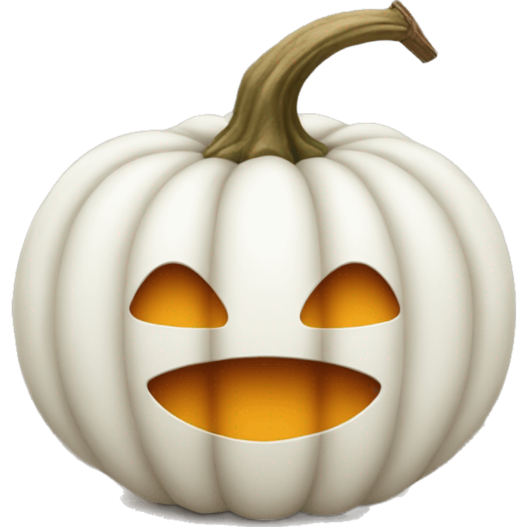 White pumpkin emoji