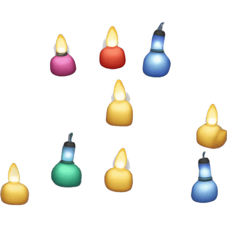 cozy christmas lights emoji